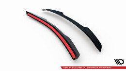 Heck Spoiler Aufsatz Abrisskante passend für Mazda 3 Mk4 schwarz Hochglanz