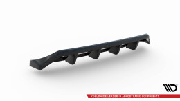 Mittlerer Cup Diffusor Heck Ansatz DTM Look passend für Mazda 3 Mk4 schwarz Hochglanz