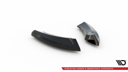 Heck Ansatz Flaps Diffusor passend für Mazda 3 Mk4 schwarz Hochglanz