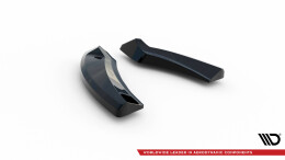 Heck Ansatz Flaps Diffusor passend für Mazda 3 Mk4 schwarz Hochglanz