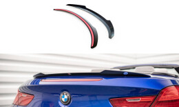 Heck Spoiler Aufsatz Abrisskante für BMW M6 / 6 M-Paket Cabriolet F12 schwarz Hochglanz