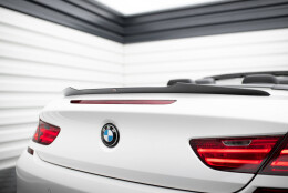 Heck Spoiler Aufsatz Abrisskante passend für BMW M6 / 6 M-Paket Cabriolet F12 schwarz Hochglanz