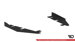 Hintere Seiten Flaps passend für Kia Stinger GT-Line Mk1 schwarz Hochglanz