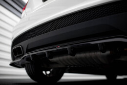 Mittlerer Cup Diffusor Heck Ansatz DTM Look passend für Mercedes-Benz A45 AMG W176 schwarz Hochglanz