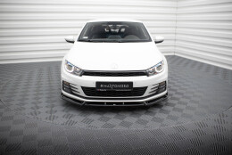 Cup Spoilerlippe Front Ansatz V.2 passend für VW Scirocco Mk3 Facelift schwarz Hochglanz
