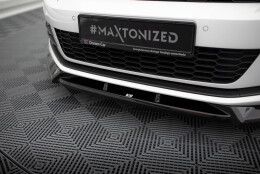 Cup Spoilerlippe Front Ansatz V.2 passend für VW Scirocco Mk3 Facelift schwarz Hochglanz