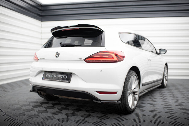 Street+ Heck Ansatz Flaps V.1 passend für VW Scirocco Mk3 FL schwarz Hochglanz