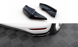 Heck Ansatz Flaps Diffusor V.1 passend für VW Scirocco Mk3 Facelift schwarz Hochglanz