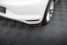 Heck Ansatz Flaps Diffusor V.1 passend für VW Scirocco Mk3 Facelift schwarz Hochglanz