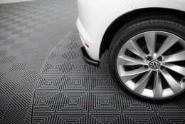 Heck Ansatz Flaps Diffusor V.1 passend für VW Scirocco Mk3 Facelift schwarz Hochglanz