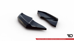 Heck Ansatz Flaps Diffusor V.1 passend für VW Scirocco Mk3 Facelift schwarz Hochglanz