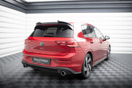 Heck Spoiler Aufsatz Abrisskante 3D für VW Golf GTI / GTE / GTD / R-Line / R Mk8 schwarz Hochglanz