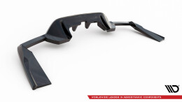 Mittlerer Cup Diffusor Heck Ansatz V.1 passend für Mercedes-AMG GLC 63 SUV X253 schwarz Hochglanz