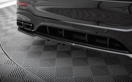 Mittlerer Cup Diffusor Heck Ansatz V.2 passend für Mercedes-AMG GLC 63 SUV X253 schwarz Hochglanz