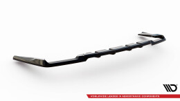 Mittlerer Cup Diffusor Heck Ansatz V.2 passend für Mercedes-AMG GLC 63 SUV X253 schwarz Hochglanz