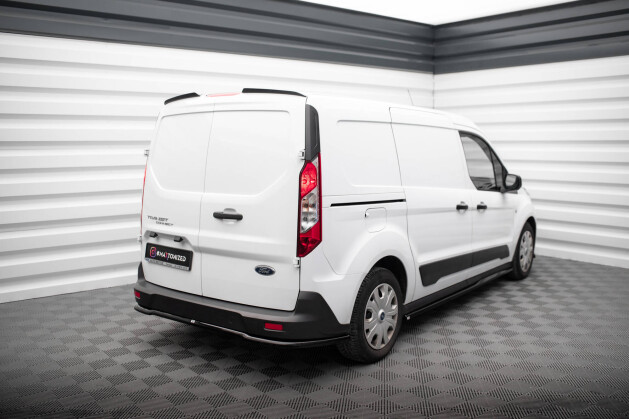 Heck Spoiler Aufsatz Abrisskante für Ford Transit Connect Mk2 Facelift schwarz Hochglanz