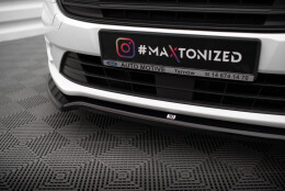 Cup Spoilerlippe Front Ansatz V.1 passend für Ford Transit Connect Mk2 Facelift schwarz Hochglanz