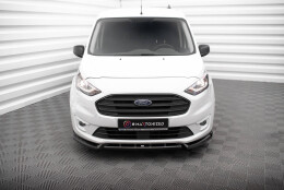 Cup Spoilerlippe Front Ansatz V.2 für Ford Transit Connect Mk2 Facelift schwarz Hochglanz