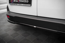 Mittlerer Cup Diffusor Heck Ansatz DTM Look für Ford Transit Connect Mk2 Facelift schwarz Hochglanz