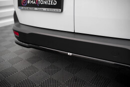 Mittlerer Cup Diffusor Heck Ansatz passend für Ford Transit Connect Mk2 Facelift schwarz Hochglanz