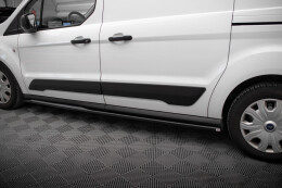 Seitenschweller Ansatz Cup Leisten für Ford Transit Connect L2 Mk2 FL schwarz Hochglanz