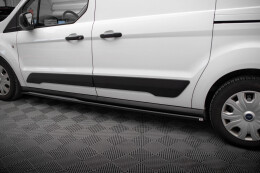 Seitenschweller Ansatz Cup Leisten für Ford Transit Connect Mk2 Facelift schwarz Hochglanz