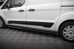 Seitenschweller Ansatz Cup Leisten passend für Ford Transit Connect L2 Mk2 Facelift schwarz Hochglanz