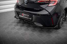 Mittlerer Cup Diffusor Heck Ansatz DTM Look für Toyota Corolla Hatchback Mk12 schwarz Hochglanz