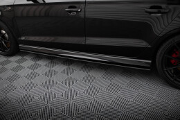 Street Pro Seitenschweller Ansatz Cup Leisten für Audi RS3 Limousine 8V Facelift