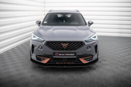 Street Pro Cup Spoilerlippe Front Ansatz für Cupra Formentor Mk1 SCHWARZ