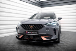 Street Pro Cup Spoilerlippe Front Ansatz passend für Cupra Formentor Mk1 SCHWARZ