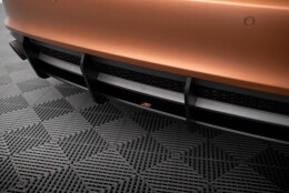Street Pro Heckschürze Heck Ansatz Diffusor passend für Audi A7 S-Line C7 SCHWARZ