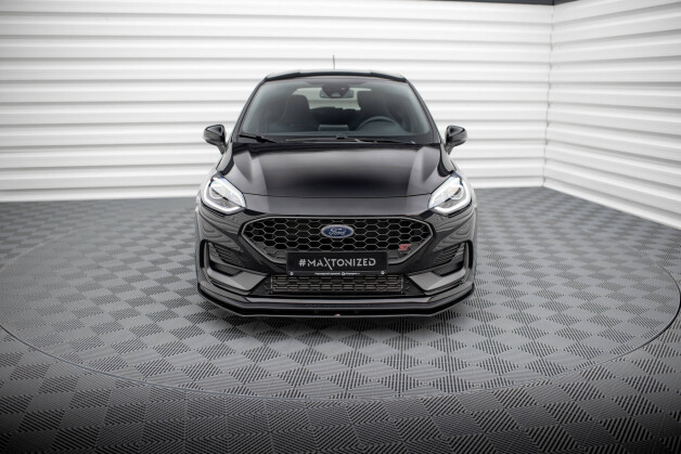 Street Pro Spoilerlippe Front Ansatz passend für Ford Fiesta ST / ST-Line Mk8 FL rot