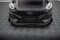 Street Pro Cup Spoilerlippe Front Ansatz für Ford Fiesta ST / ST-Line Mk8 Facelift schwarz+ Hochglanz Flaps