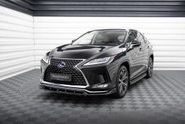 Street+ Spoilerlippe Front Ansatz passend für Lexus RX Mk4 FL schwarz Hochglanz