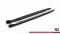 Street+ Seitenschweller Leisten passend für Lexus RX Mk4 FL (Version mit OEM-Trittbrettern) schwarz Hochglanz
