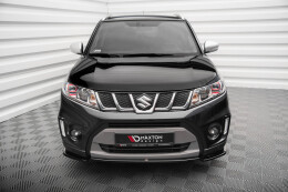 Cup Spoilerlippe Front Ansatz V.1 für Suzuki Vitara S Mk2 schwarz Hochglanz