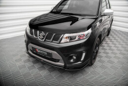 Cup Spoilerlippe Front Ansatz V.1 passend für Suzuki Vitara S Mk2 schwarz Hochglanz