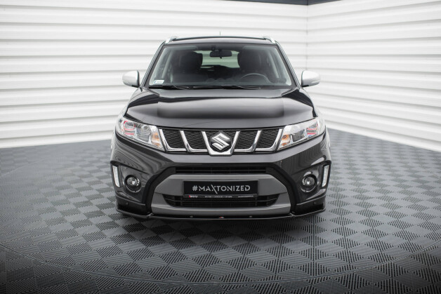 Cup Spoilerlippe Front Ansatz V.2 passend für Suzuki Vitara S Mk2 schwarz Hochglanz