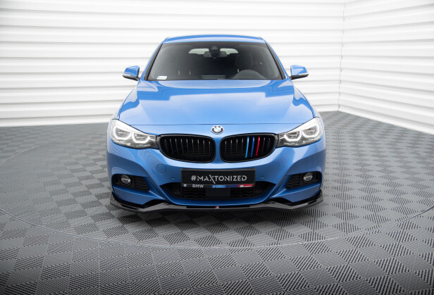 Cup Spoilerlippe Front Ansatz V.2 passend für BMW 3er GT M-Paket F34 schwarz Hochglanz