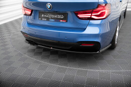 Heck Ansatz Flaps Diffusor V.1 passend für BMW 3er GT M-Paket F34 schwarz Hochglanz