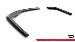Heck Ansatz Flaps Diffusor V.1 passend für BMW 3er GT M-Paket F34 schwarz Hochglanz