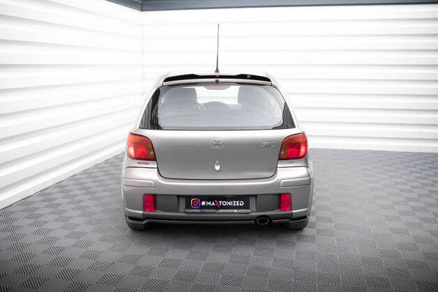 Heck Ansatz Flaps Diffusor passend für Toyota Yaris T-Sport Mk1 Facelift schwarz Hochglanz
