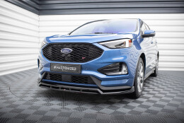 Cup Spoilerlippe Front Ansatz passend für Ford Edge ST Mk2 schwarz Hochglanz