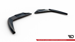 Heck Ansatz Flaps Diffusor passend für Ford Edge ST Mk2 schwarz Hochglanz