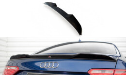 Heck Spoiler Aufsatz Abrisskante 3D für Audi A5 / A5 S-Line / S5 Coupe 8T schwarz Hochglanz