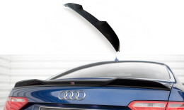 Heck Spoiler Aufsatz Abrisskante 3D für Audi A5 Coupe 8T schwarz Hochglanz