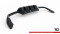 Mittlerer Cup Diffusor Heck Ansatz DTM Look passend für Cupra Leon Hatchback Mk1 schwarz Hochglanz