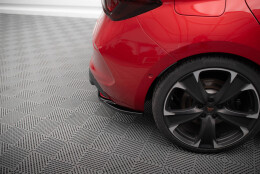 Heck Ansatz Flaps Diffusor V.1 passend für Cupra Leon Hatchback Mk1 schwarz Hochglanz