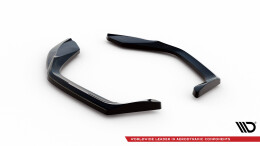 Heck Ansatz Flaps Diffusor V.1 passend für Cupra Leon Hatchback Mk1 schwarz Hochglanz